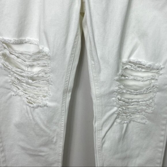 NWT AFRM Distressed High Rise Jeans Size 32 Revolve‎ New With Tags White Denim - Picture 7 of 13
